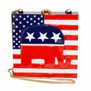 Republican Hand-Carved Acacia Wood Handbag